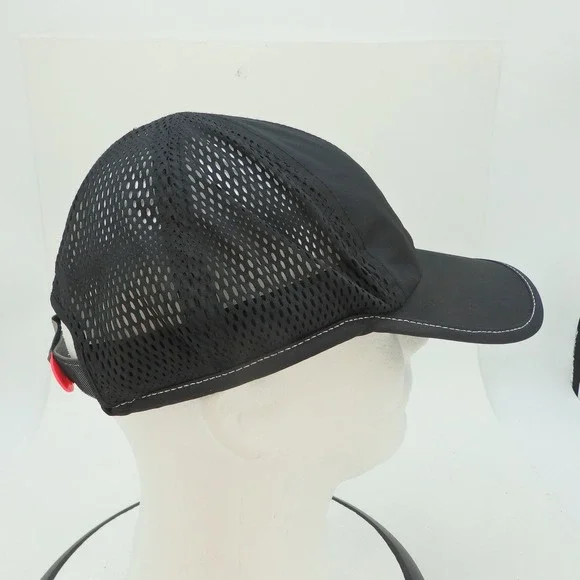 Hind Black Mesh Ventilated Baseball Cap Adjustable Strap Men Sport Running - Picture 8 of 12